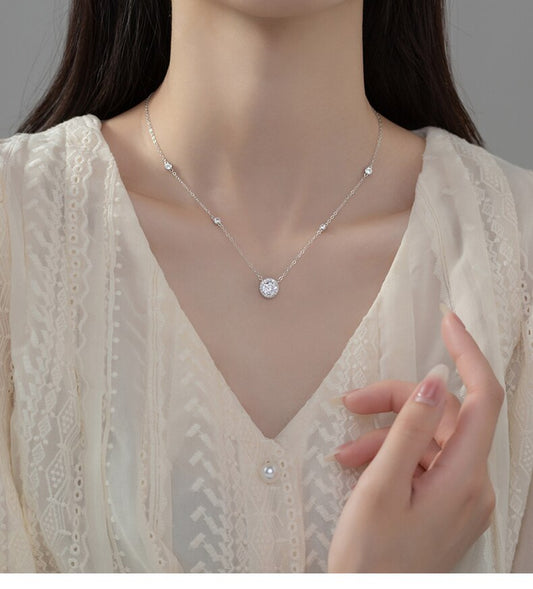 Sparkling CZ Pendant Necklace