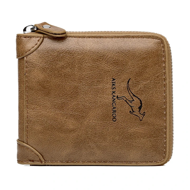 Luxury Leather Wallet with Zipper