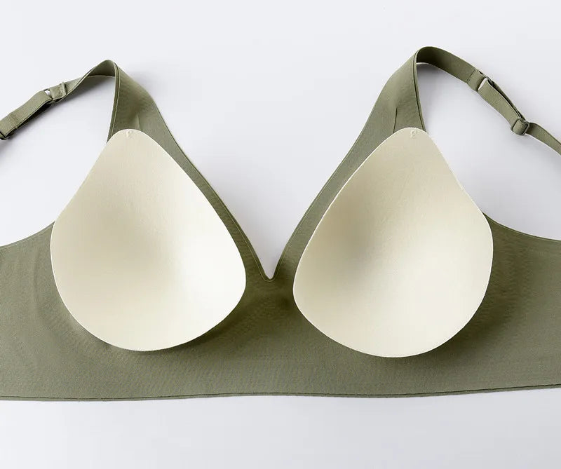 Women's Adjustable Seamless Wireless Push Up Bra