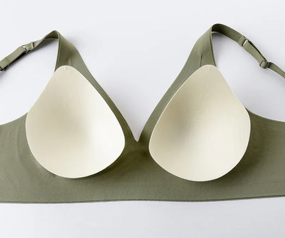 Women's Adjustable Seamless Wireless Push Up Bra