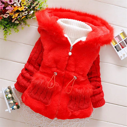 Baby Girl Winter Faux Fur Coat