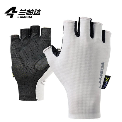 Stoßfeste Halbfinger-Fahrradhandschuhe – schweißhemmende, gepolsterte Fahrradausrüstung