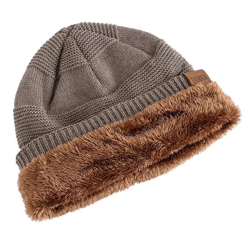 Unisex Slouchy Winter Beanie - Fur Lining