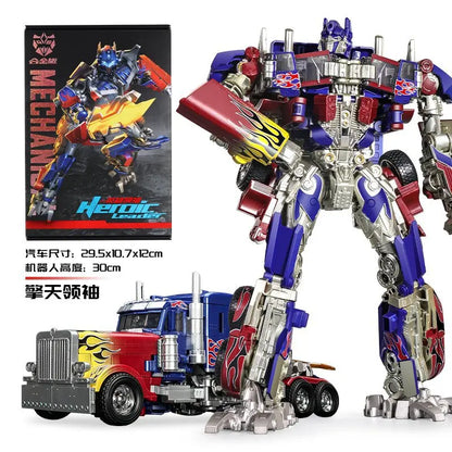 30CM Optimus Prime Transformation Robot Toy Star Commander Alloy Car Action Figure Deformation Anime Model