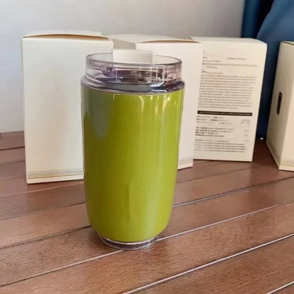 Tragbare 240-ml-Kaffeethermoskanne aus Edelstahl – auslaufsicherer Reisegetränkebecher