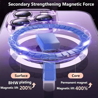 Magnetische, kabellos aufladbare iPhone-Hülle aus Silikon