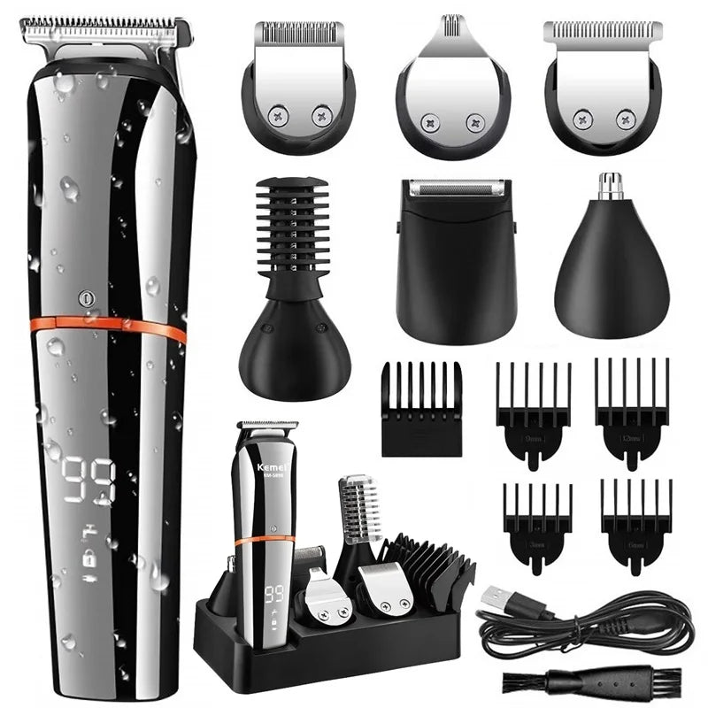 Tondeuse multi-cheveux rechargeable 11 en 1 pour hommes