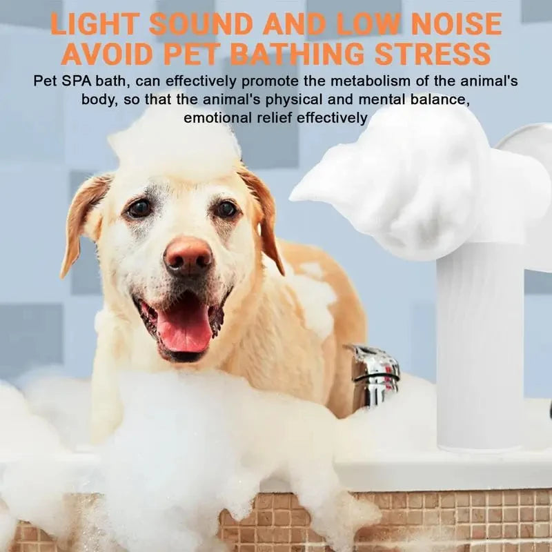 Distributeur automatique de savon mousse pour brosse à chien
