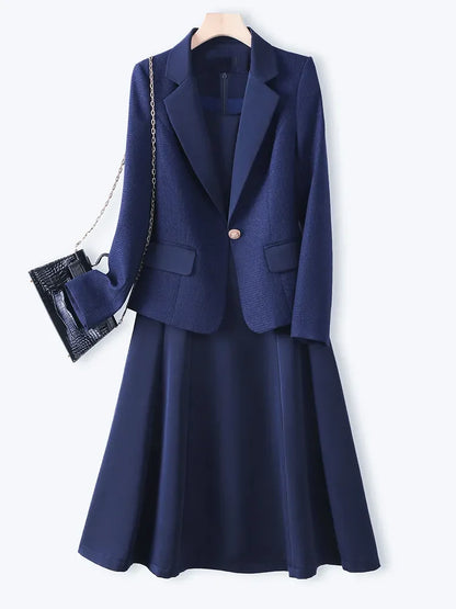 Costume Chic Minimaliste Pour Femme - Élégance Parfaite Au Travail