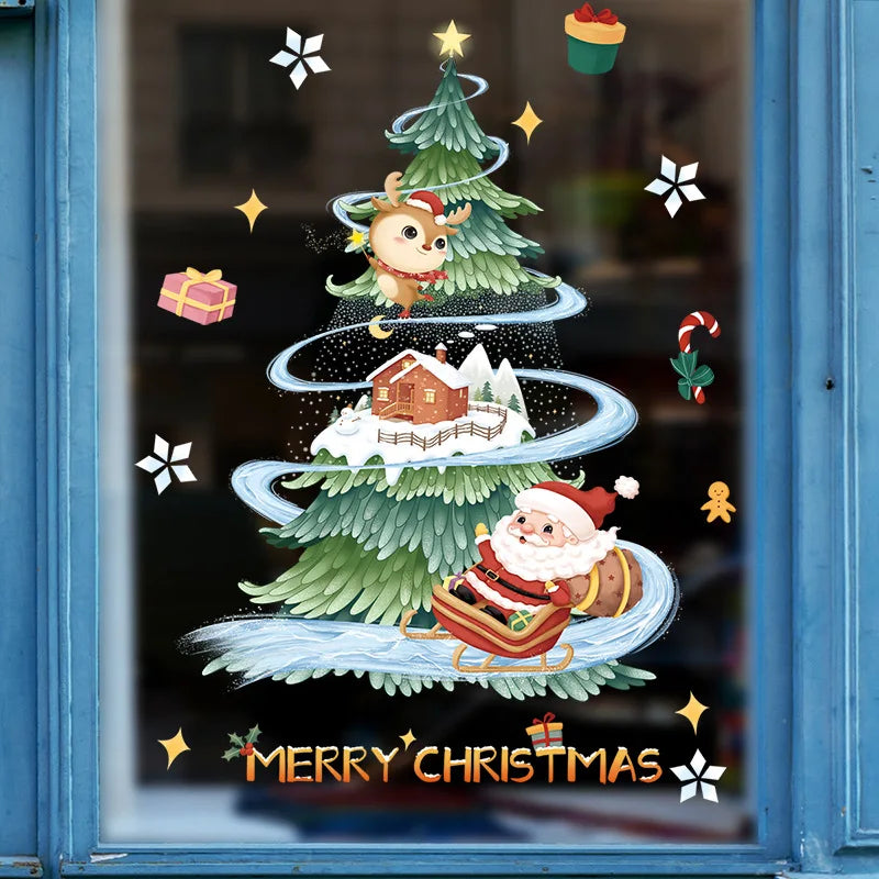 DIY Christmas Window Stickers for Festive Home Decor