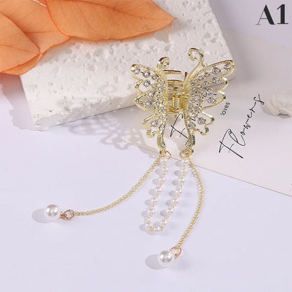 Tassel Rhinestone Hair Clip