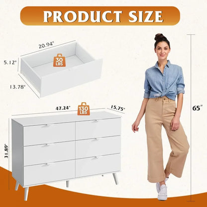 Weißes Zafra 39-Zoll-Sideboard