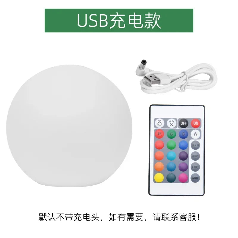 Lumières de boule de jardin LED télécommandées - Décoration extérieure