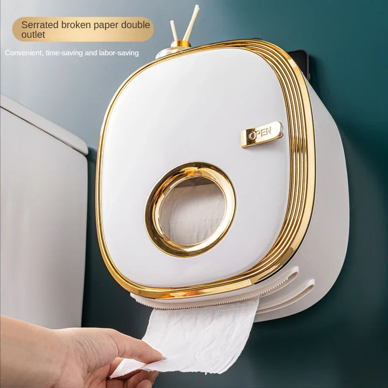 Luxury Toilet Tissue Holder - Bathroom Organizer