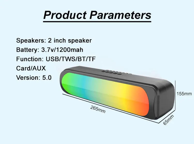 Mini haut-parleurs Bluetooth portables puissants