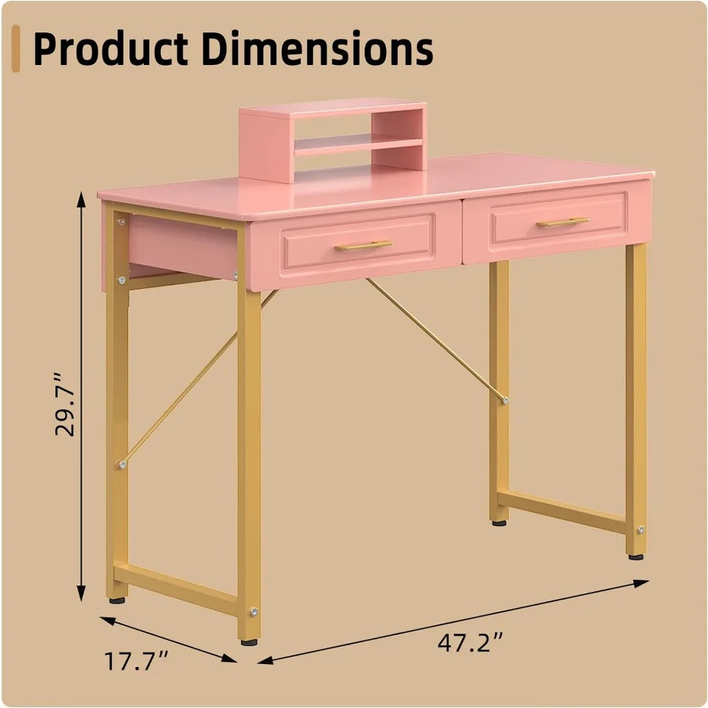 Commode de vanité pliante à 3 miroirs