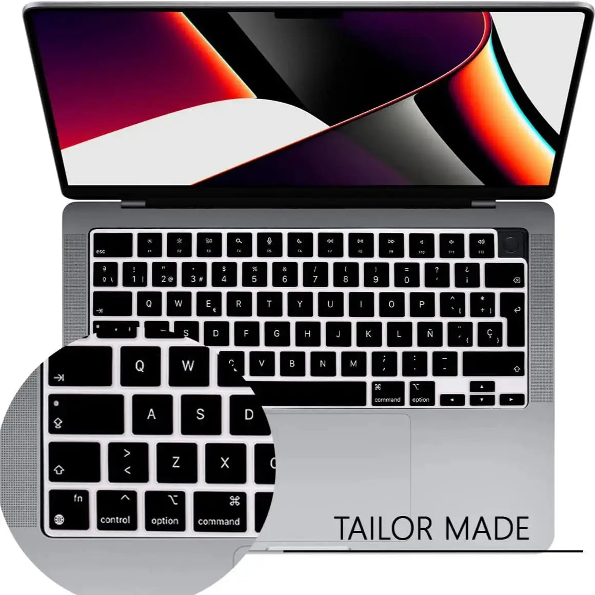 Spanish Keyboard Cover for MacBook Air/Pro (13.6" - 15.3")