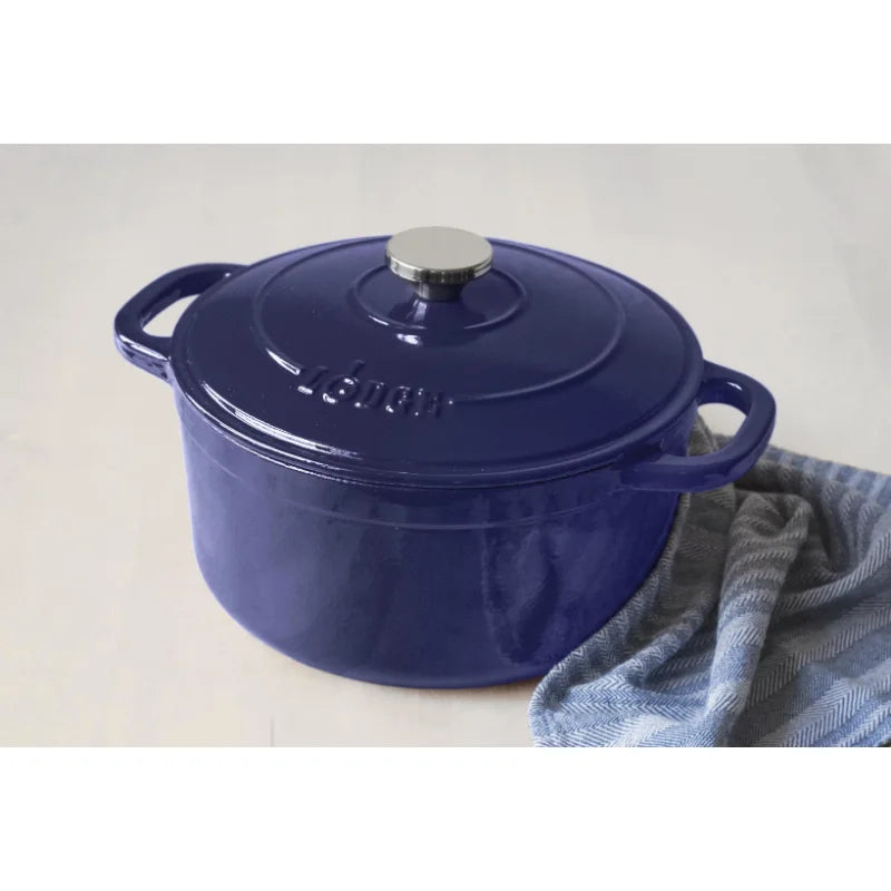 5.5 Quart Enameled Cast Iron Dutch Oven with Covered