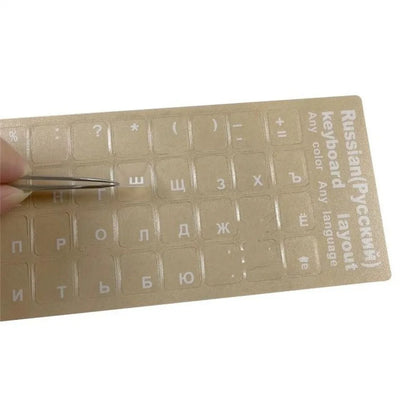 Mehrsprachige transparente Tastaturaufkleber