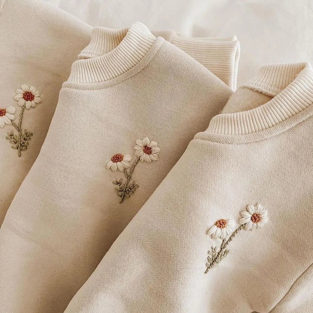 Cozy Embroidered Winter Baby Set