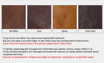 New Automatic Card Holder Genuine Leather Wallet