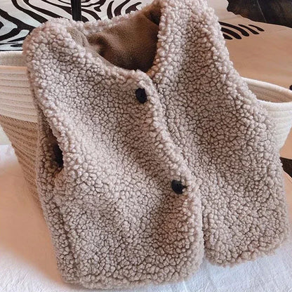 Cozy Baby Lamb Wool Vest