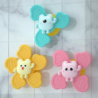 Cartoon Suction Cup Rattles Baby Bath Toys