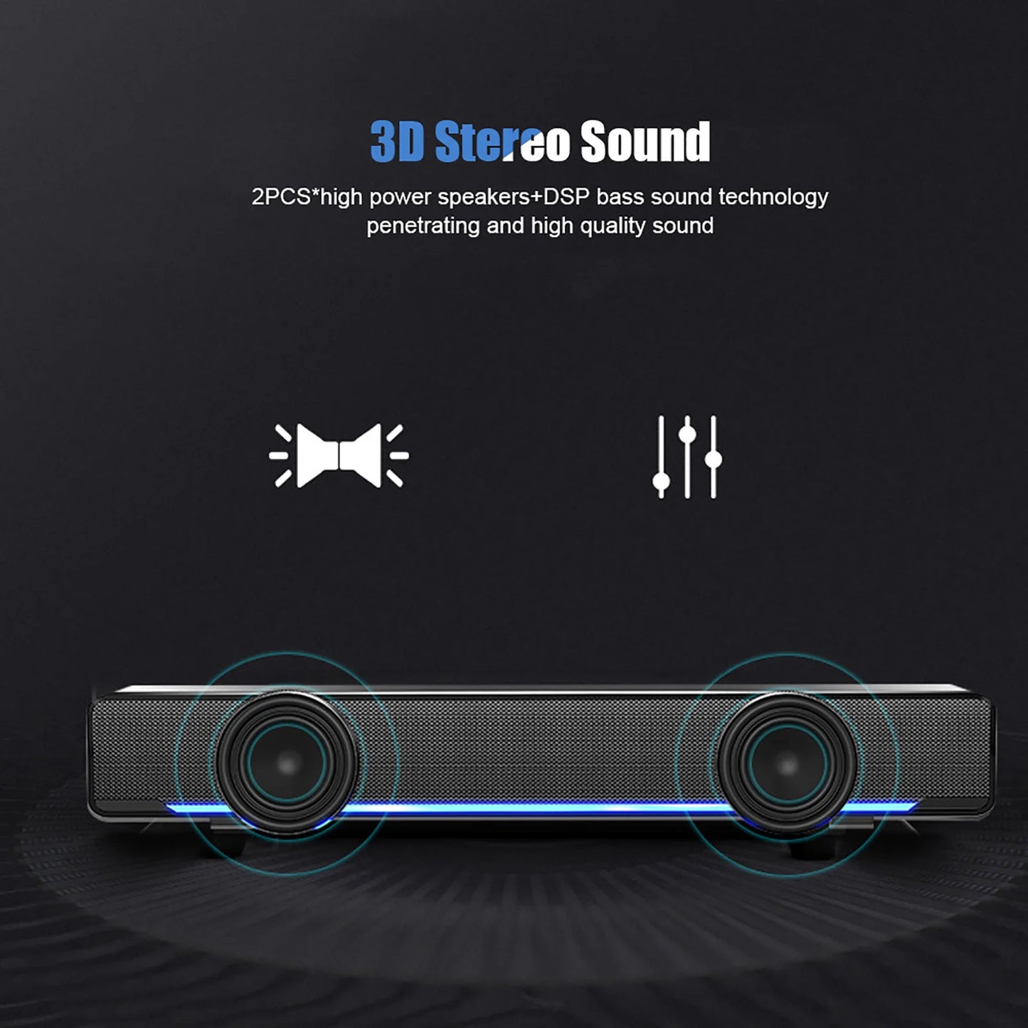 Monster G01 Speakers Computer Wired Gaming Wireless Music Speaker
