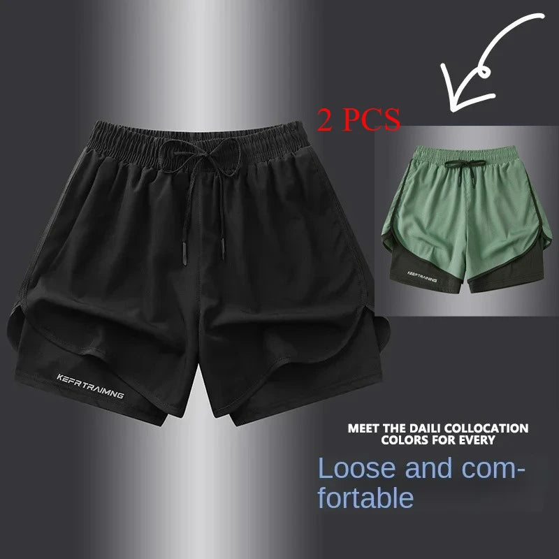 Men's Black Outdoor Running Shorts