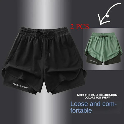 Men's Black Outdoor Running Shorts