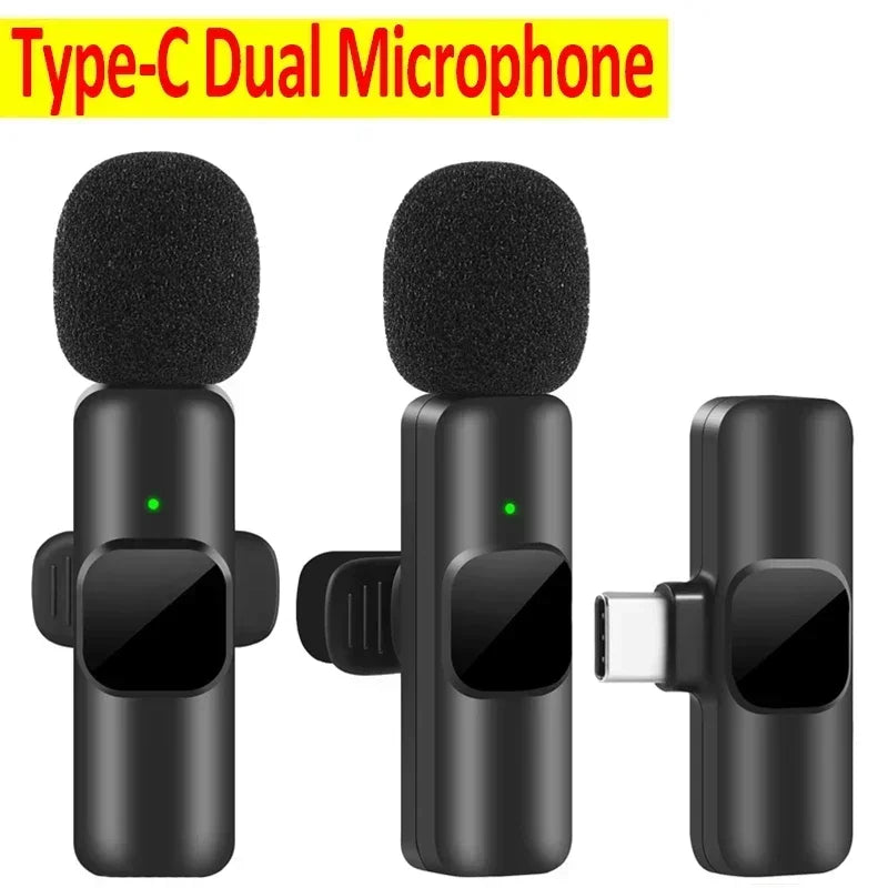 Wireless Lavalier Microphone - Noise-Reducing Live Streaming Mic