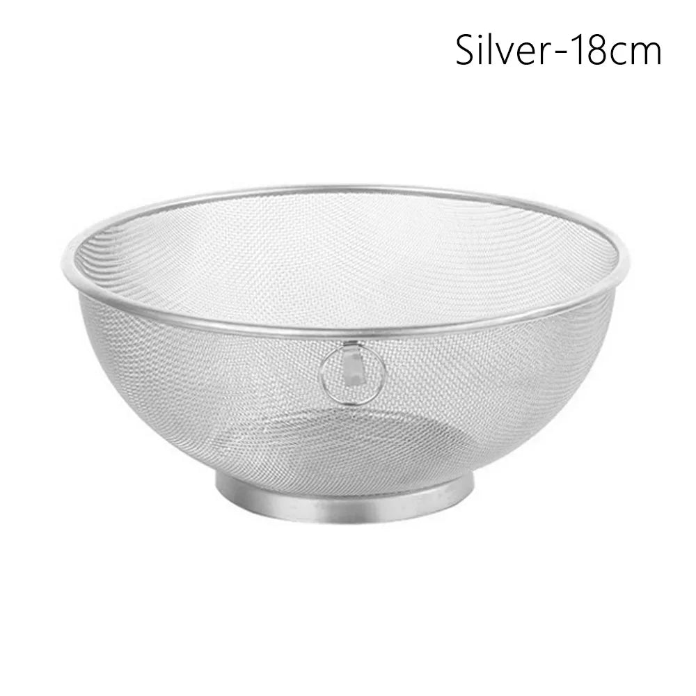 2-Piece Stainless Steel Strainer Colander Kitchen Set