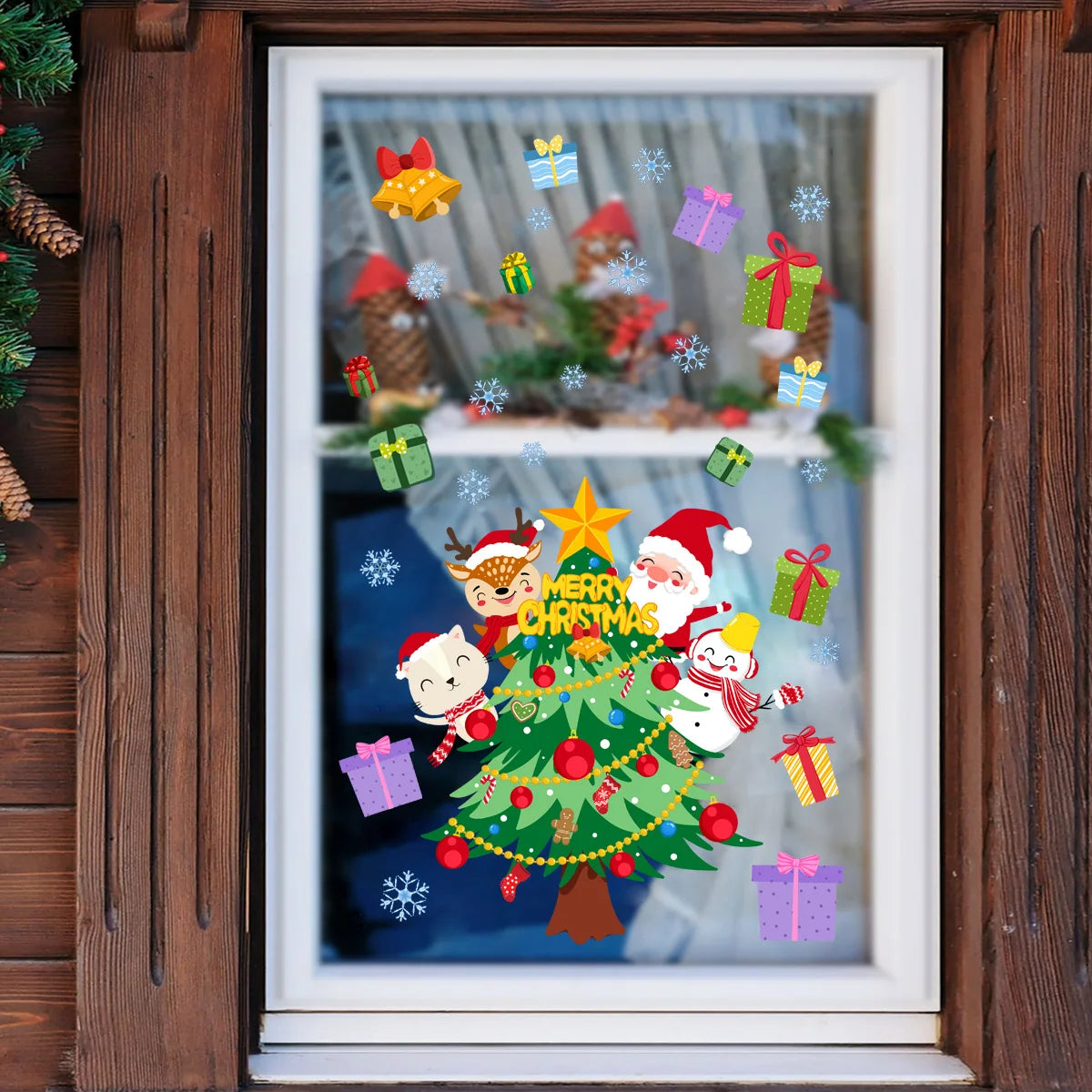 DIY Christmas Window Stickers for Festive Home Decor