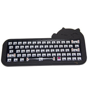 Cute Cat Black 64-Key RGB DIY Keyboard Kit