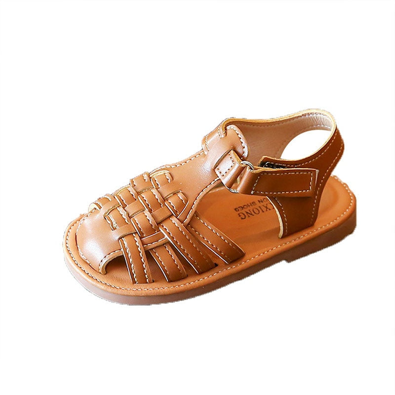 Weave Solid Girl's Sandals