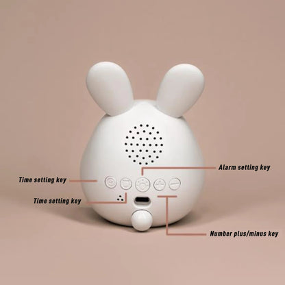 Adorable Rabbit LED Alarm Clock