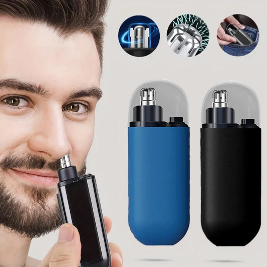 Rechargeable Portable Nose & Beard Trimmer for Men - Painless Grooming