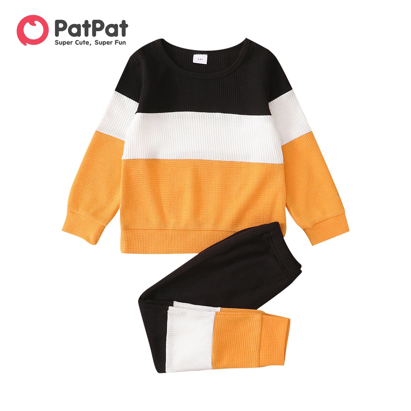 Girls' Fashion Color Matching Two-Piece Set