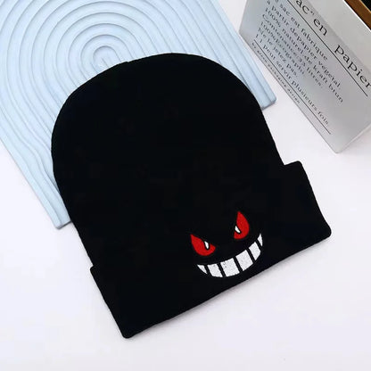 Unisex Knitted Gengar Hat – Warm Winter Style