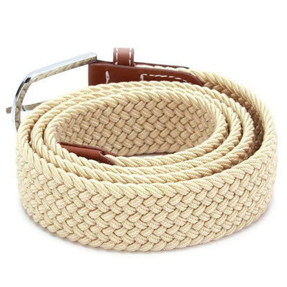 Men's Women Plain Color Nylon canvas outdoor training Belt