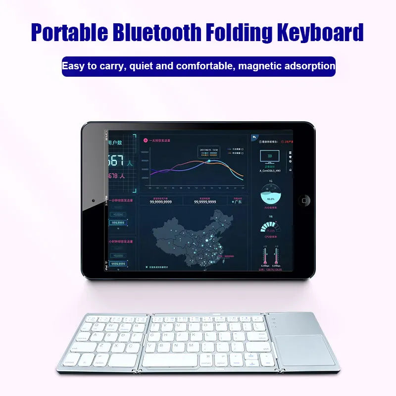 Touchpad-Bluetooth-Klapptastatur – Multifunktional