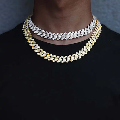 Hip Hop Bling Set Miami Cuban Link Chain