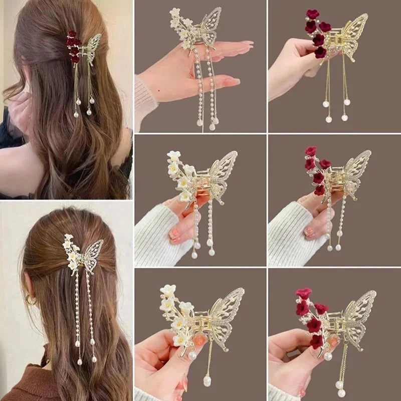 Chinese Style Tassel Hair Clip Set