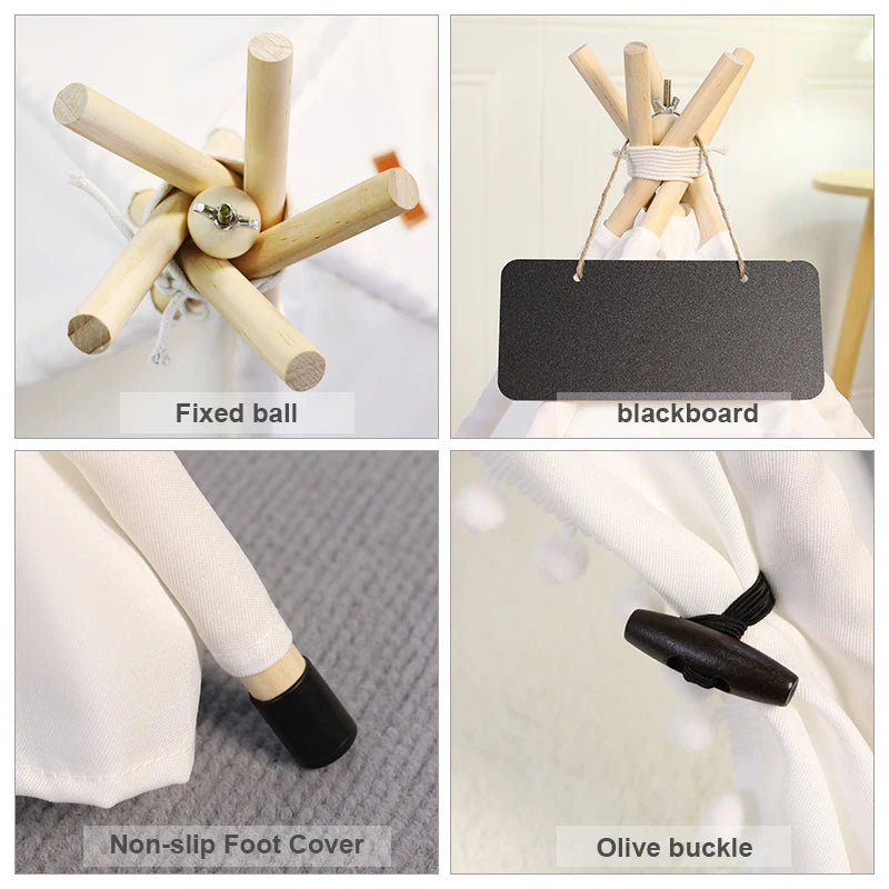 Gemütliches Tipi-Bett für Haustiere mit Kissen