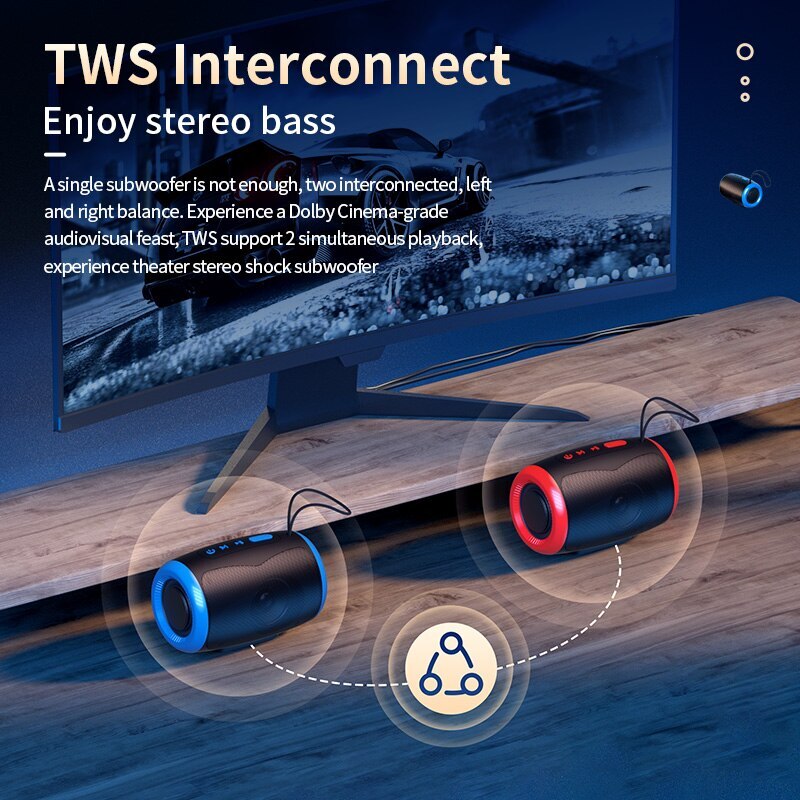TSN-1 Tragbarer Lautsprecher, kabellose Bluetooth-Lautsprecher