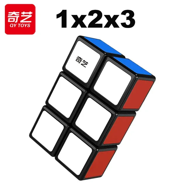 QiYi Dino Cube 3X3 Magic Speed ​​Cube - Jouet de puzzle professionnel sans autocollant pour enfants