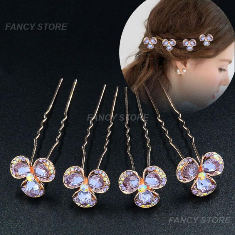 Pearl Crystal Hairpin Set