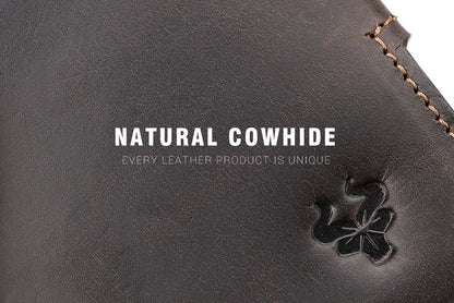 New Automatic Card Holder Genuine Leather Wallet