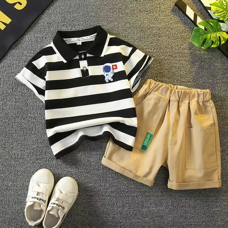 Baby Boys' Stripe 2-Piece Summer Set - 0-5 Years