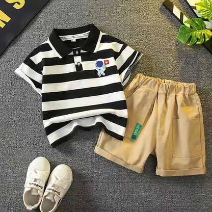 Baby Boys' Stripe 2-Piece Summer Set - 0-5 Years